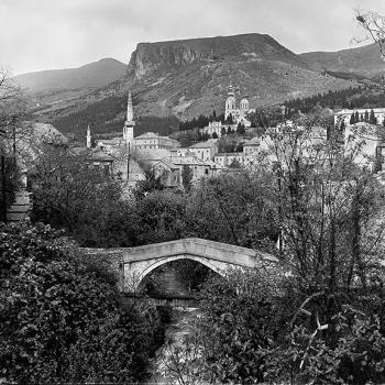 Kriva Cuprija Bridge in Mostar, Bosnia, 1970