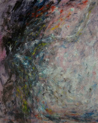 July MeteorsOil on canvas, 20x16, 2014
